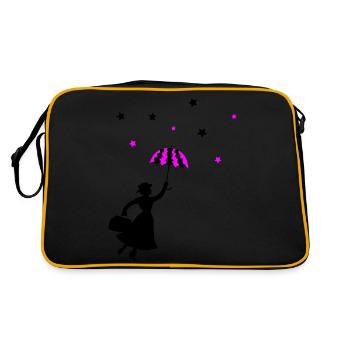 Mrs. Umbrella - Retro Bag - black/gold - Back