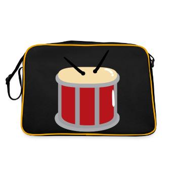 Tambour - Sac Retro - noir/or - Dos