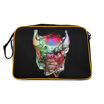 Cyborg Demon - Retro Bag - black/gold - Back