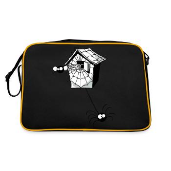 Beth l'araignée fait coucou - Sac Retro - noir/or - Dos
