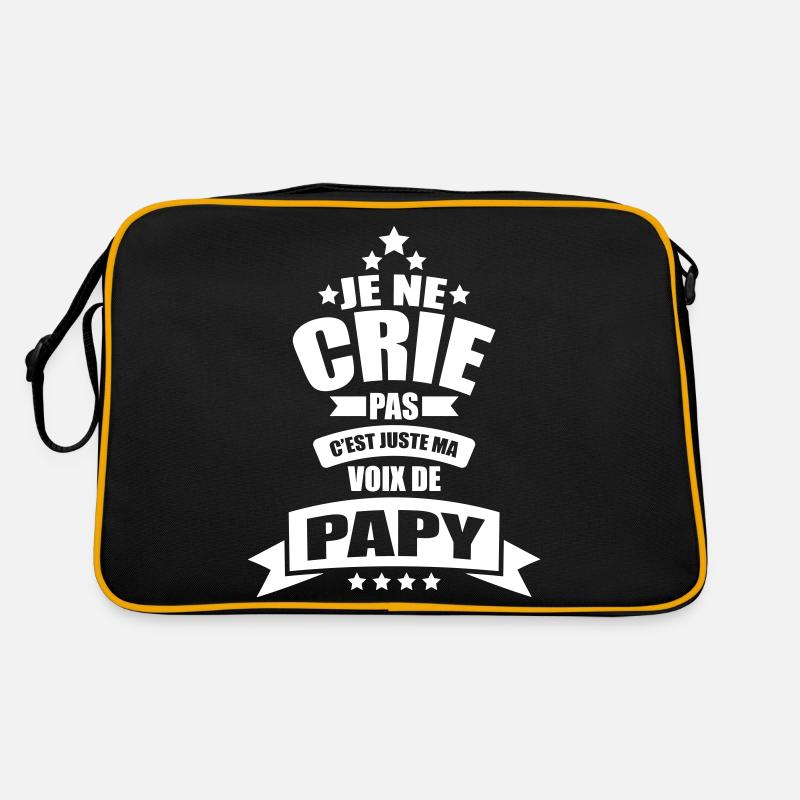 je ne crie pas c'est juste ma voix de papy Sac Retro