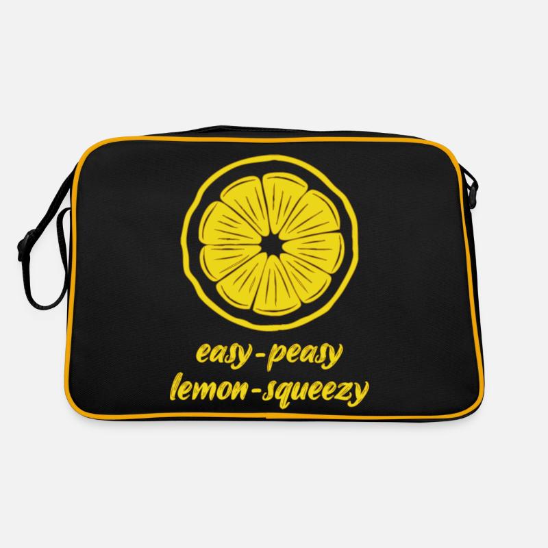 Alles easy - Retro Tasche - Schwarz/Gold