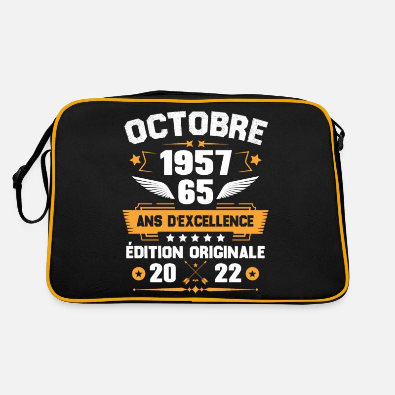 Octobre 1957 Idée Cadeau D'anniversaire 65 Ans Sac Retro