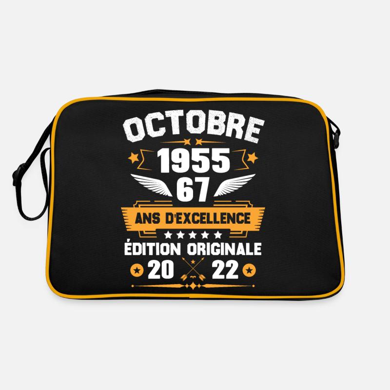 Octobre 1955 Idée Cadeau D'anniversaire 67 Ans Sac Retro