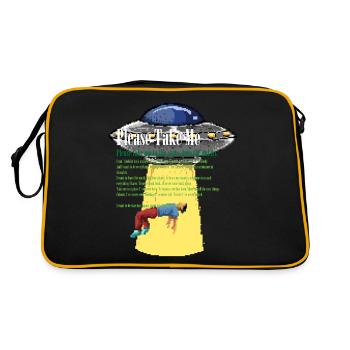 Alien Abduction Out Of This World - Retro Bag - black/gold - Back