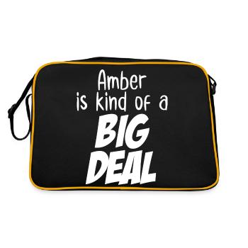 Amber is Kind of a Big Deal - Retro Bag - black/gold - Back