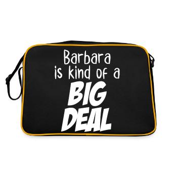 Barbara est un peu une grosse affaire - Sac Retro - noir/or - Dos