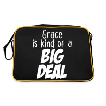 Grace is Kind of a Big Deal - Retro Bag - black/gold - Back