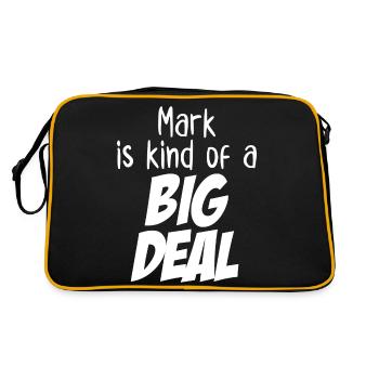 Mark est un peu un gros problème - Sac Retro - noir/or - Dos