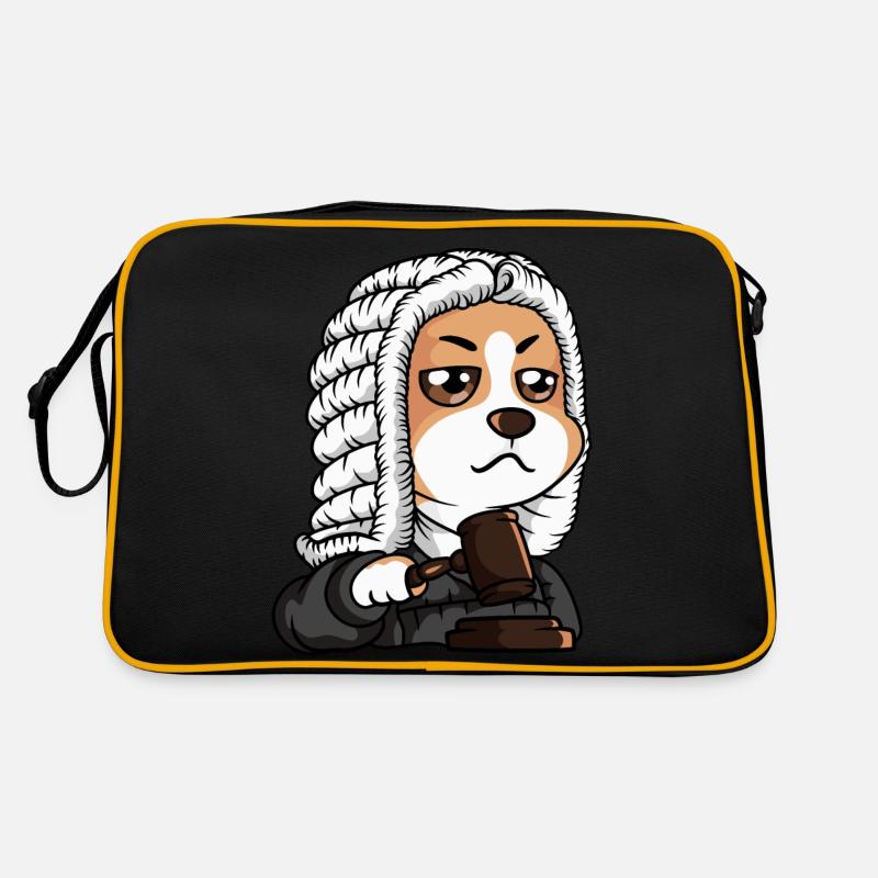 Richter - Retro Tasche - Schwarz/Gold