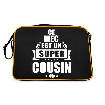 super cousin / humour cousin - Sac Retro - noir/or - Dos