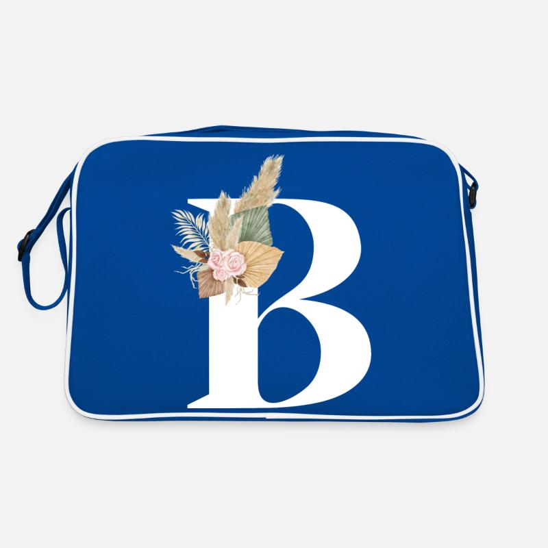 lettre B fleuris Sac Retro