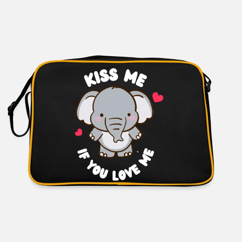 design mignon pour enfants avec éléphant Sac Retro