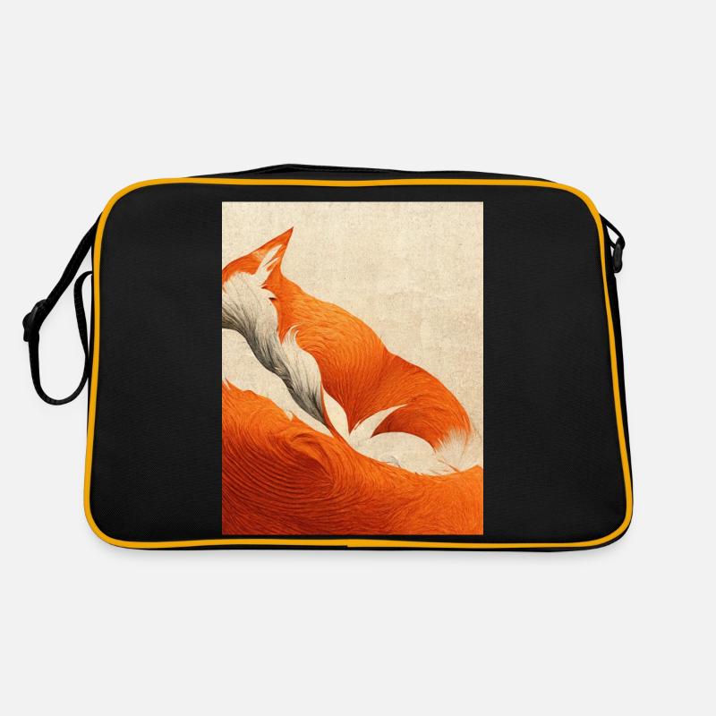 Renard abstrait dans la nature Sac Retro