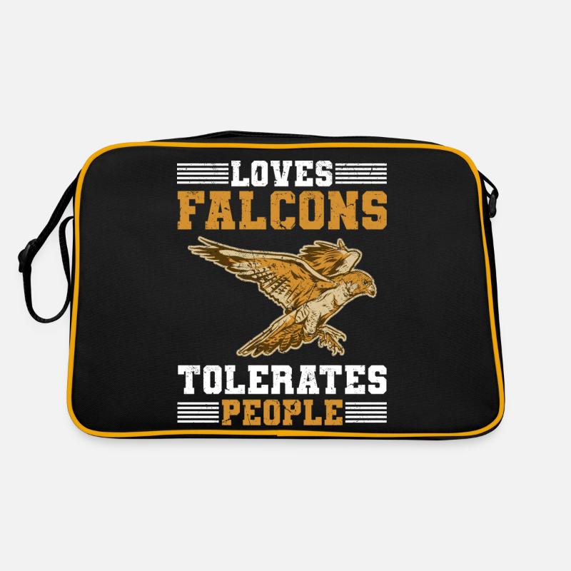 Falconry - Retro Bag - black/gold