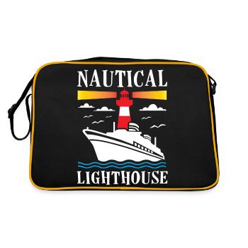 Phare nautique - Sac Retro - noir/or - Dos