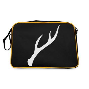 Poteau (six extrémités) Antlers Roebuck RIGHT - Sac Retro - noir/or - Dos