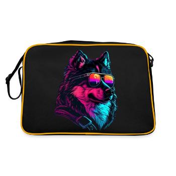 Malamute d’Alaska Chiens Malamutes d’Alaska - Sac Retro - noir/or - Dos