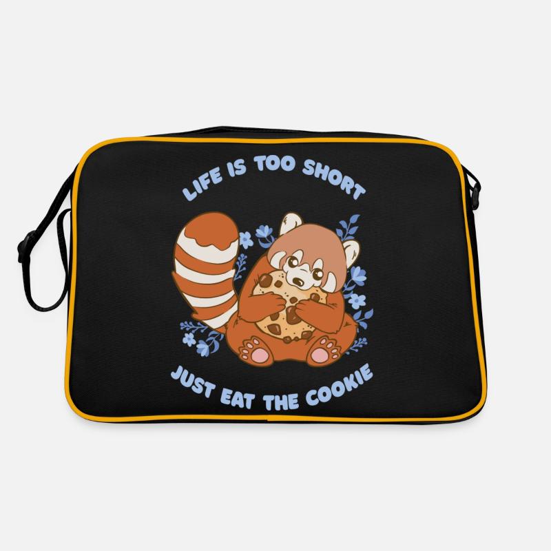 La vie est trop courte Il suffit de manger le biscuit Funny Cookie Sac Retro