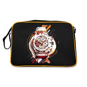 Watch collectors love old chronographs as watches - Retro Bag - black/gold - Back