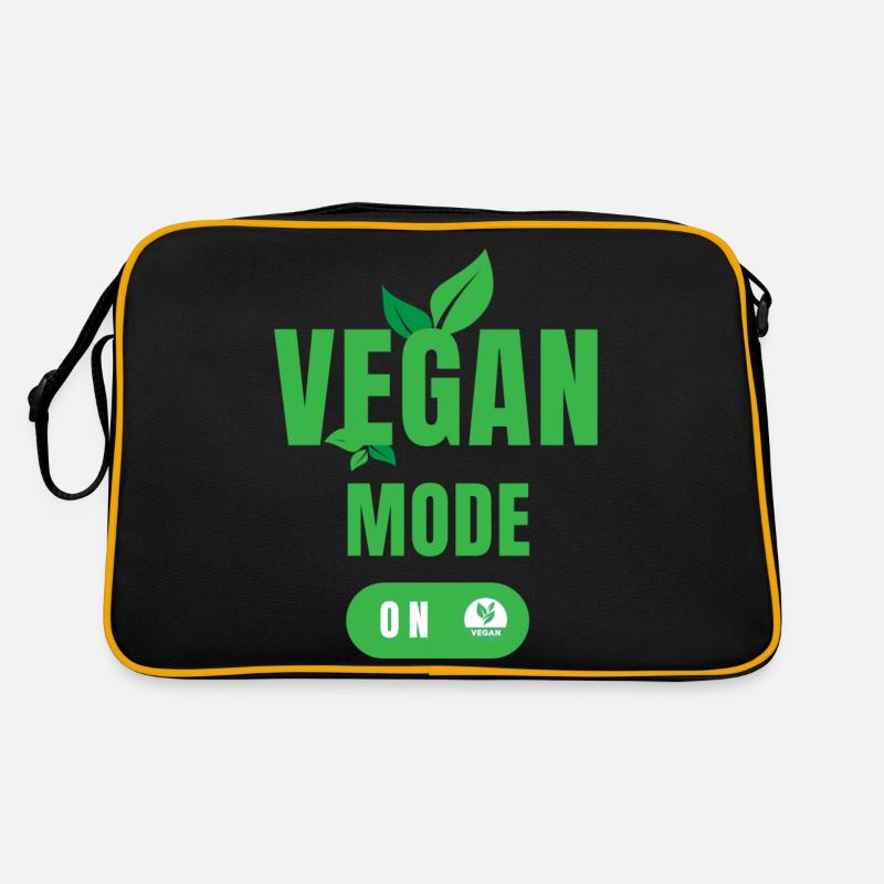 Veganer Modus Ein Retro Tasche