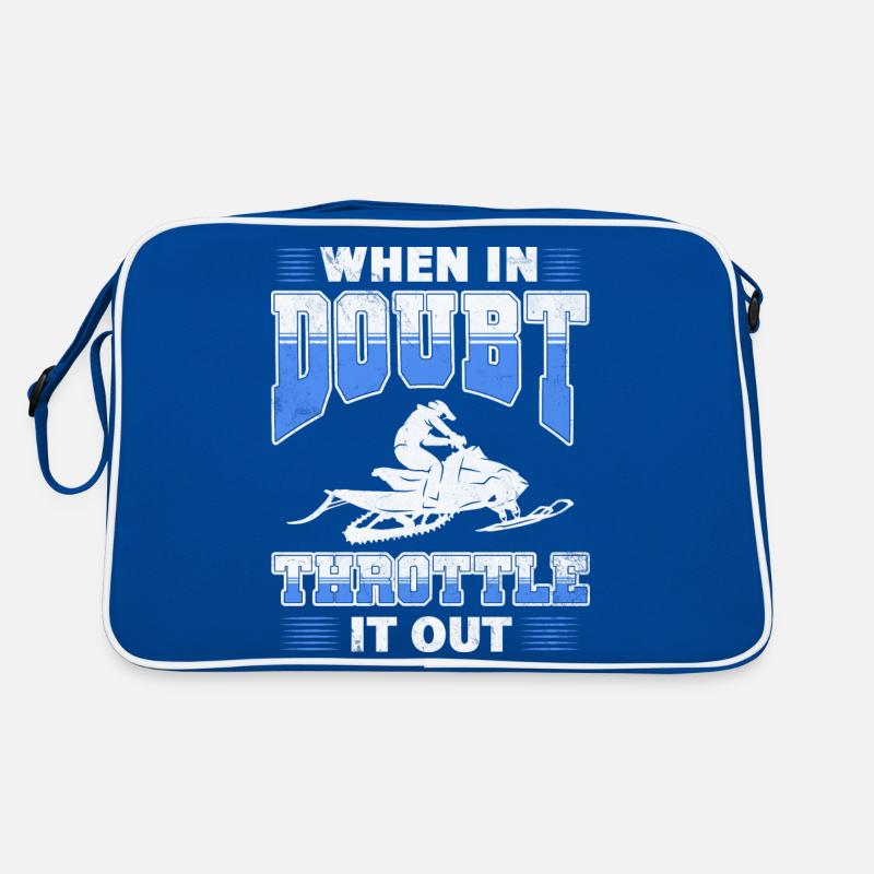 When in doubt throttle it out Retro Tasche