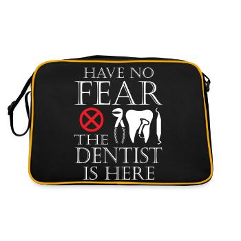 Have No Fear The Dentist - Retro Bag - black/gold - Back