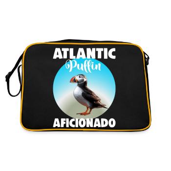 Atlantic Puffin Aficionado - Retro Bag - black/gold - Back