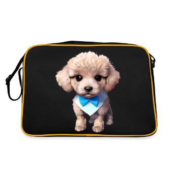 Caniche Chien Amour Chien Propriétaire Caniche Chiot Chien Chiot Chiot - Sac Retro - noir/or - Dos