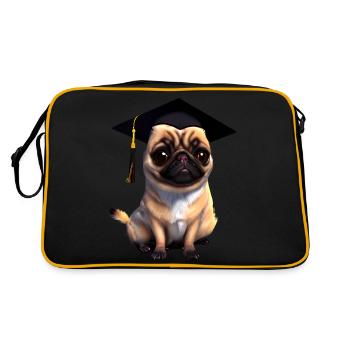 Bachelor Dogs School Leaving Certificate Bulldog Studies - Sac Retro - noir/or - Dos