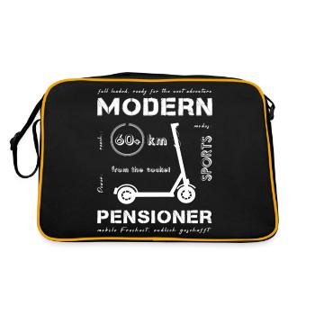 Retraité Grand-père retraité - Sac Retro - noir/or - Dos