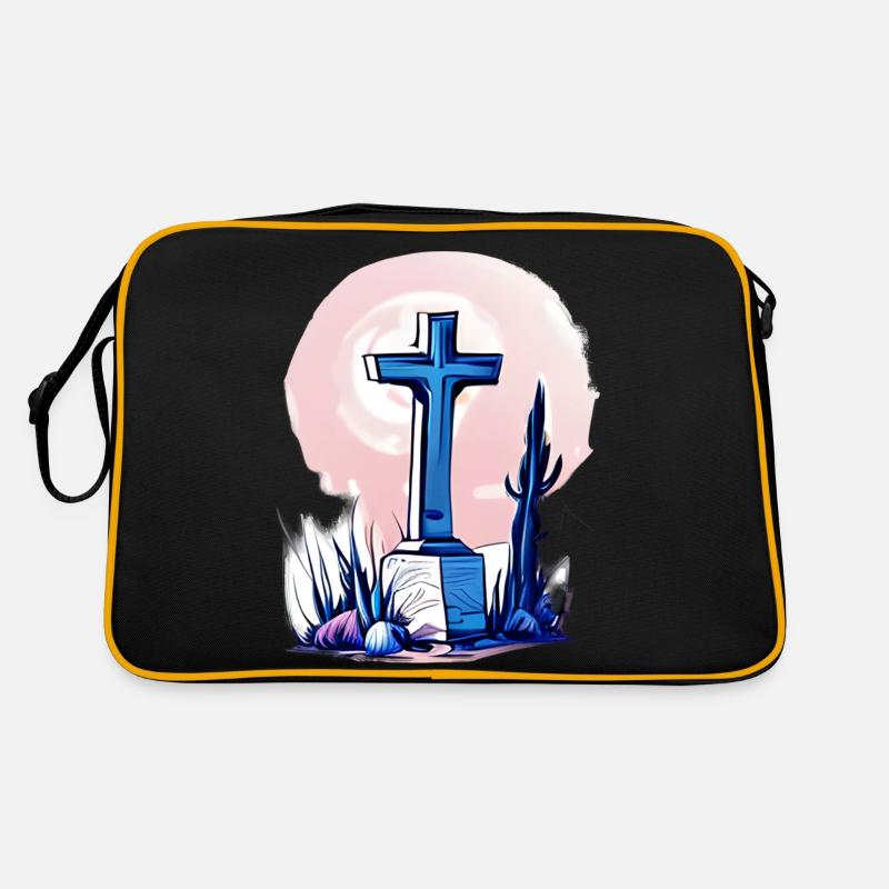 Croix sur une tombe Sac Retro