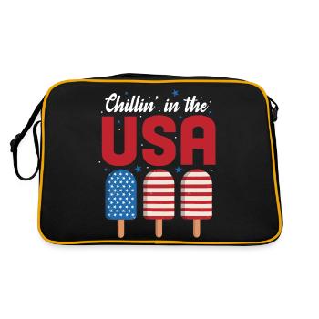 Chillin' in the USA - Retro Bag - black/gold - Back