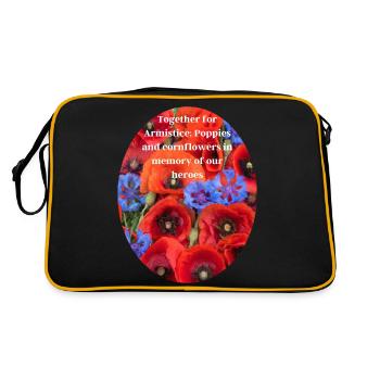 Journée des anciens combattants et du coquelicot - Sac Retro - noir/or - Dos