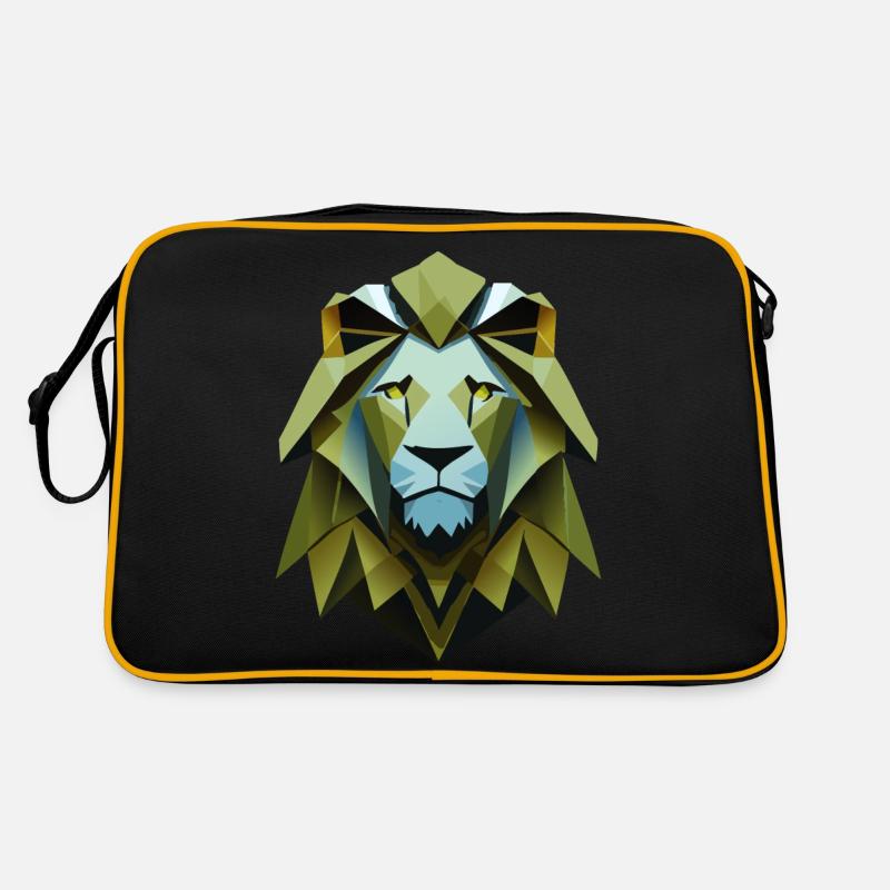 Geometric Lion Retro Bag