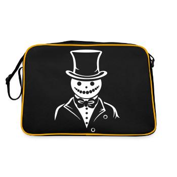 Snowman Charming Frost - Retro Bag - black/gold - Back