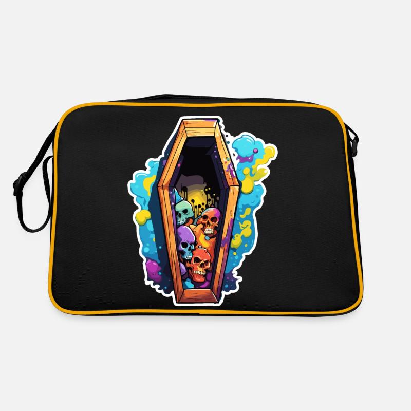 Sarg / Letzte Ruhestätte / Erde / Bestattung Retro Tasche