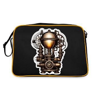 Ampoule / Ampoule / Luminosité / Lumière - Sac Retro - noir/or - Dos