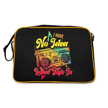 Music, Retro, Heavy Metal, Hard Rock, Punk, Vinyl, Pop - Retro Bag - black/gold - Back