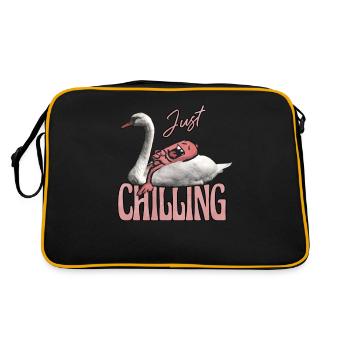 juste un monstre effrayant sur le cygne - Sac Retro - noir/or - Dos