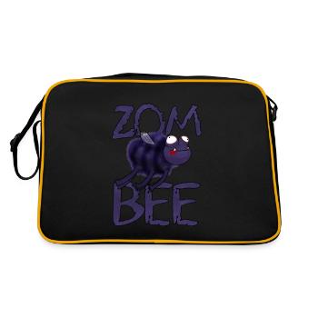 ZomBee Abeille Zombie - Sac Retro - noir/or - Dos