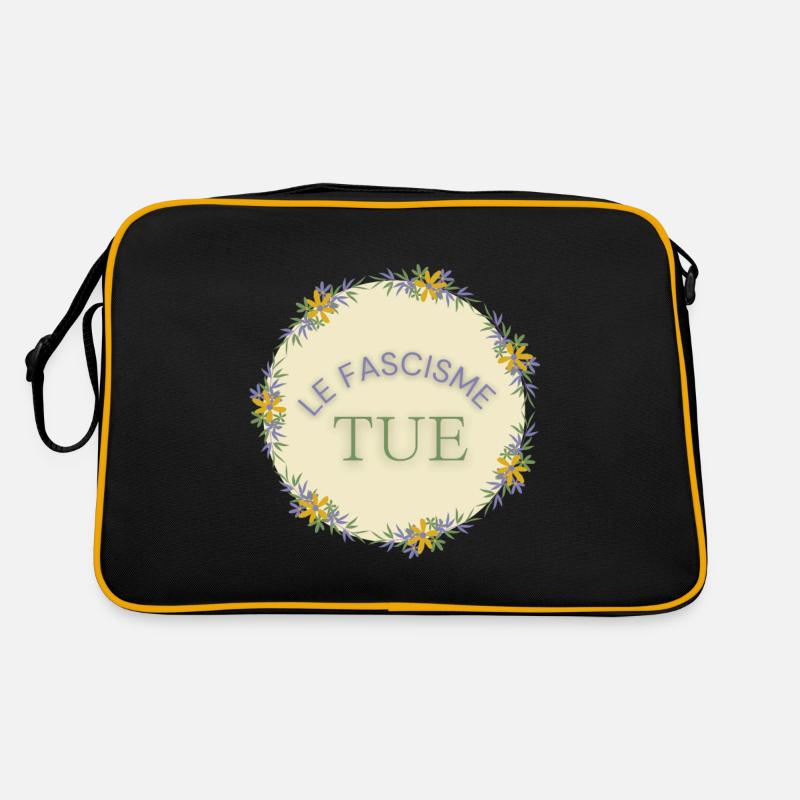 Faschismus tötet Retro Tasche