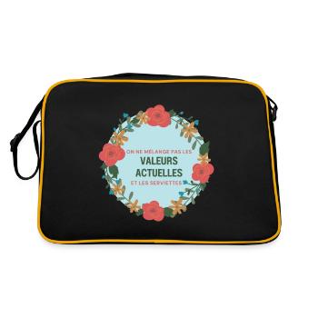 Current Values and Towels - Retro Bag - black/gold - Back