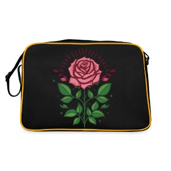 Fleur de rose - Sac Retro - noir/or - Dos
