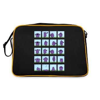 Cycle de danse PlumBoo - Sac Retro - noir/or - Dos