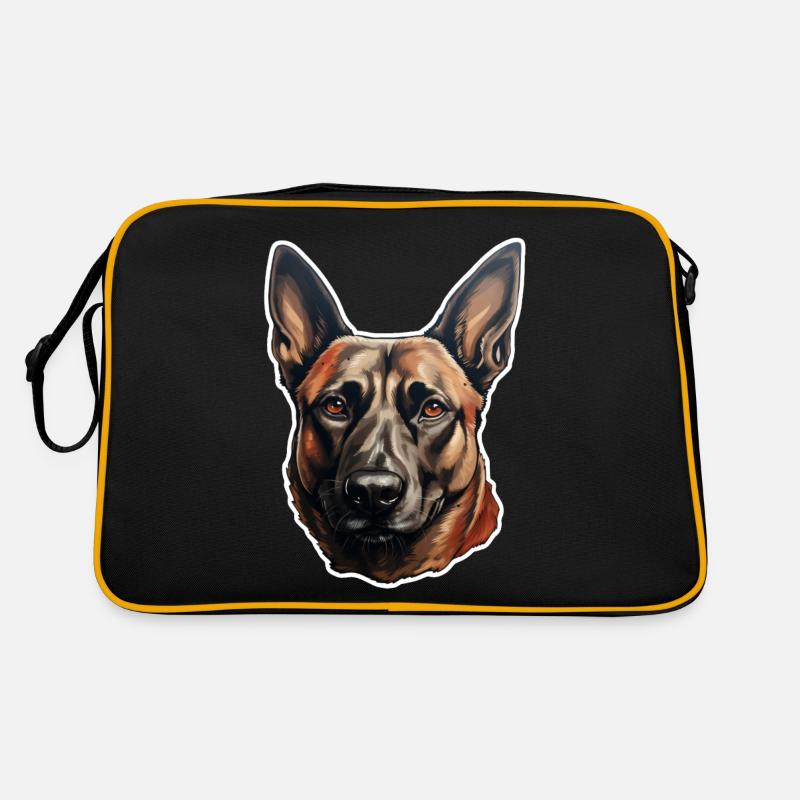 Belgian Malinois charakterstark Retro Tasche