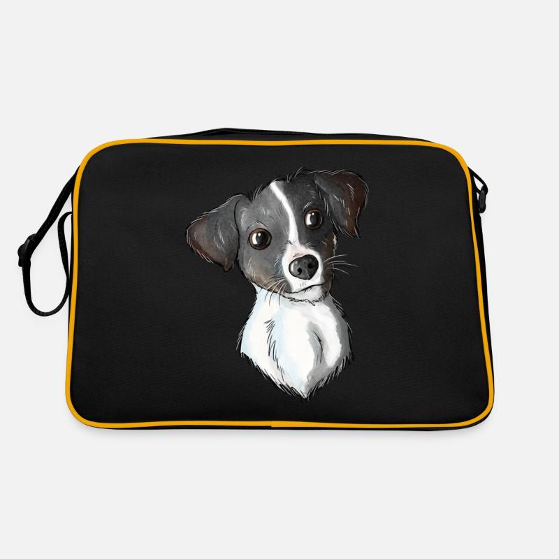 Jack Russell Pattern 5 Retro Tasche