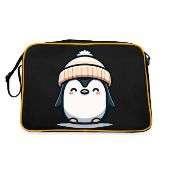 pingouin mignon - Sac Retro - noir/or - Dos