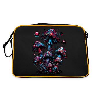 Magie des champignons psychédéliques - Sac Retro - noir/or - Dos