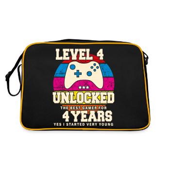 Original 2020 4 ans Niveau 4 Débloquer - Sac Retro - noir/or - Dos